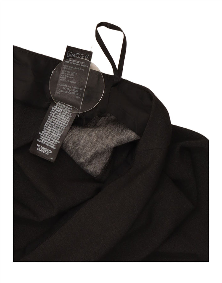 Fusta creion pentru femei Marks & Spencer UK 16 mare W34 poliester gri