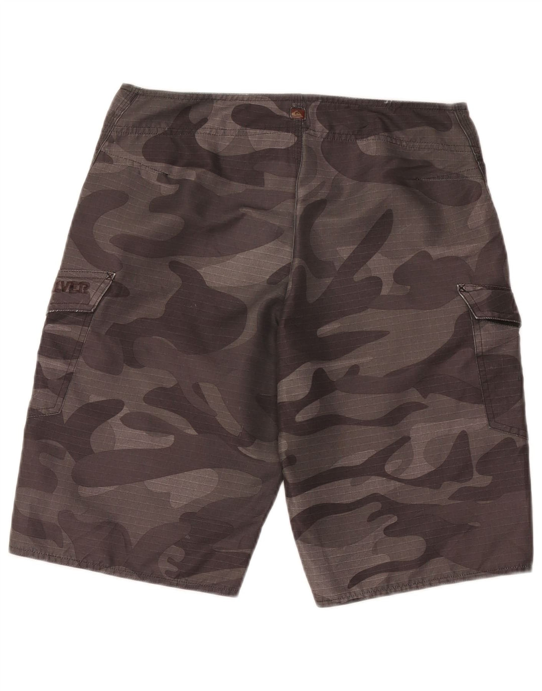 Pantaloni scurți de înot Quiksilver pentru bărbați, poliester camuflaj, gri mediu