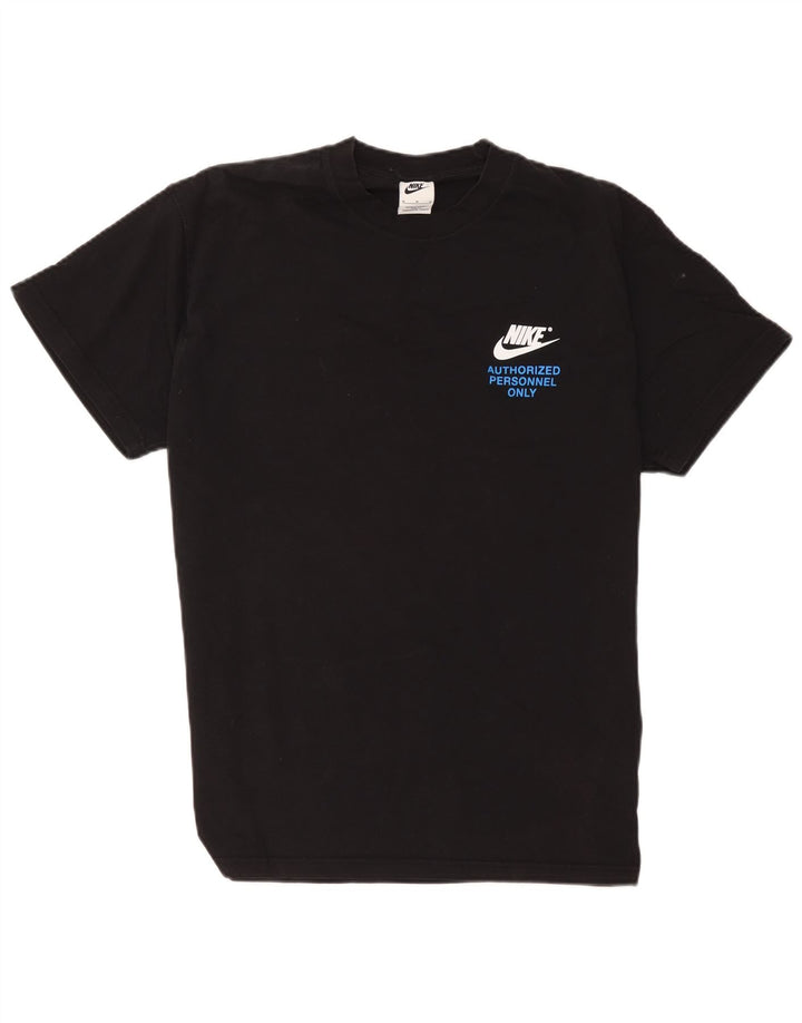 Tricou grafic Nike pentru bărbați Top mediu negru bumbac
