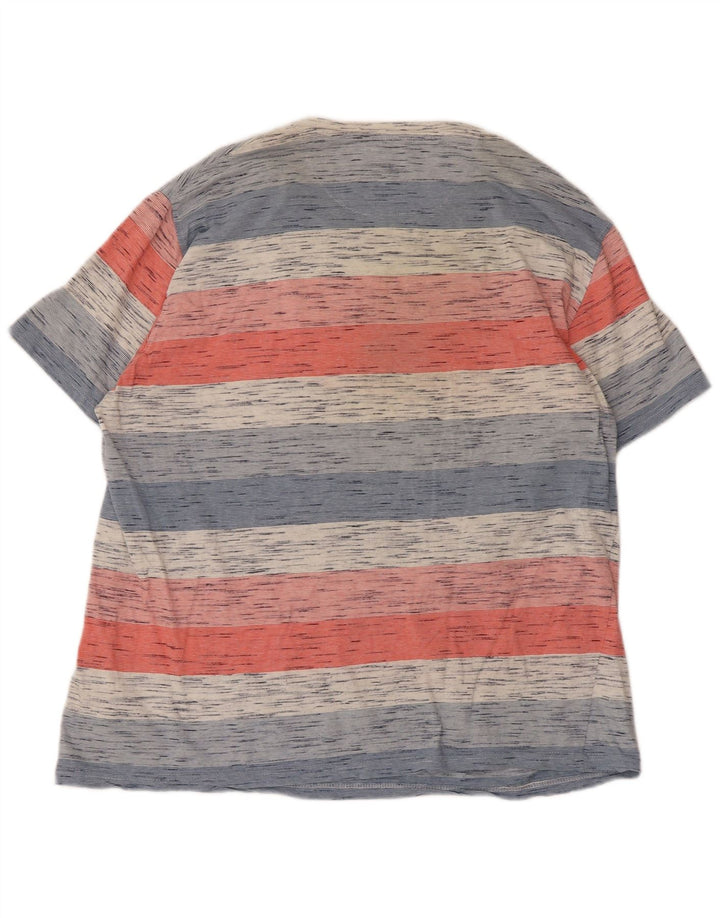 Tricou pentru bărbați James Pringle Top mare din bumbac cu dungi multicolore