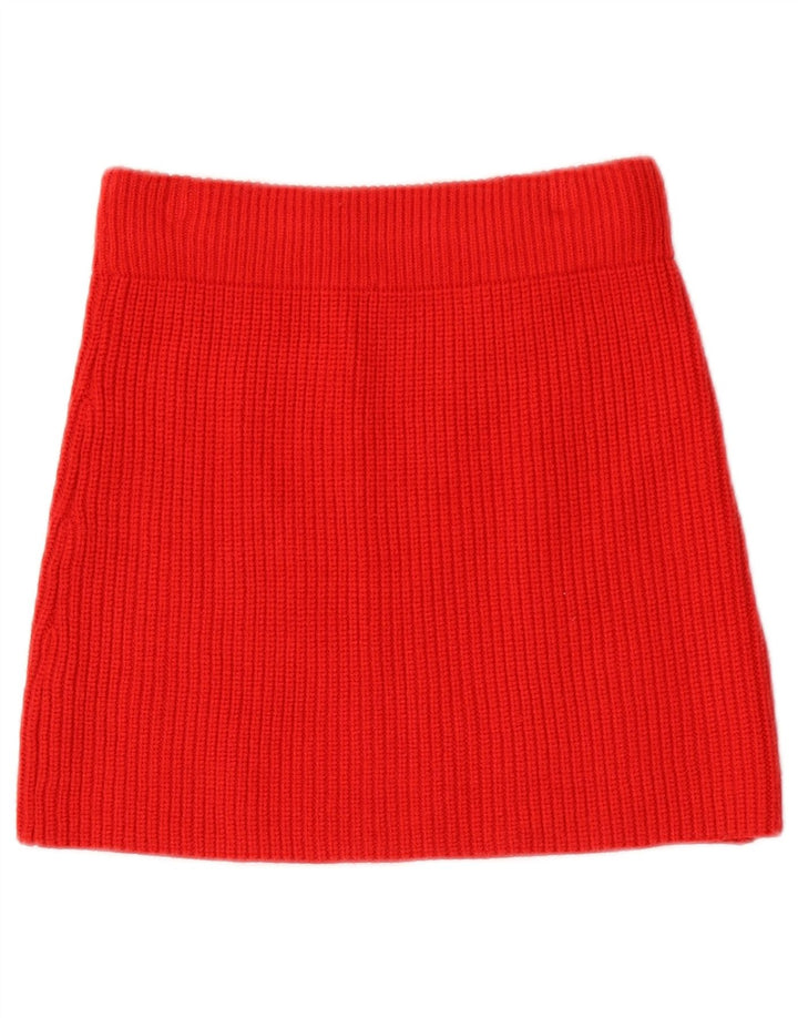 Fusta mini tricotată pentru femei Zara Mic W26 Viscoză roșie