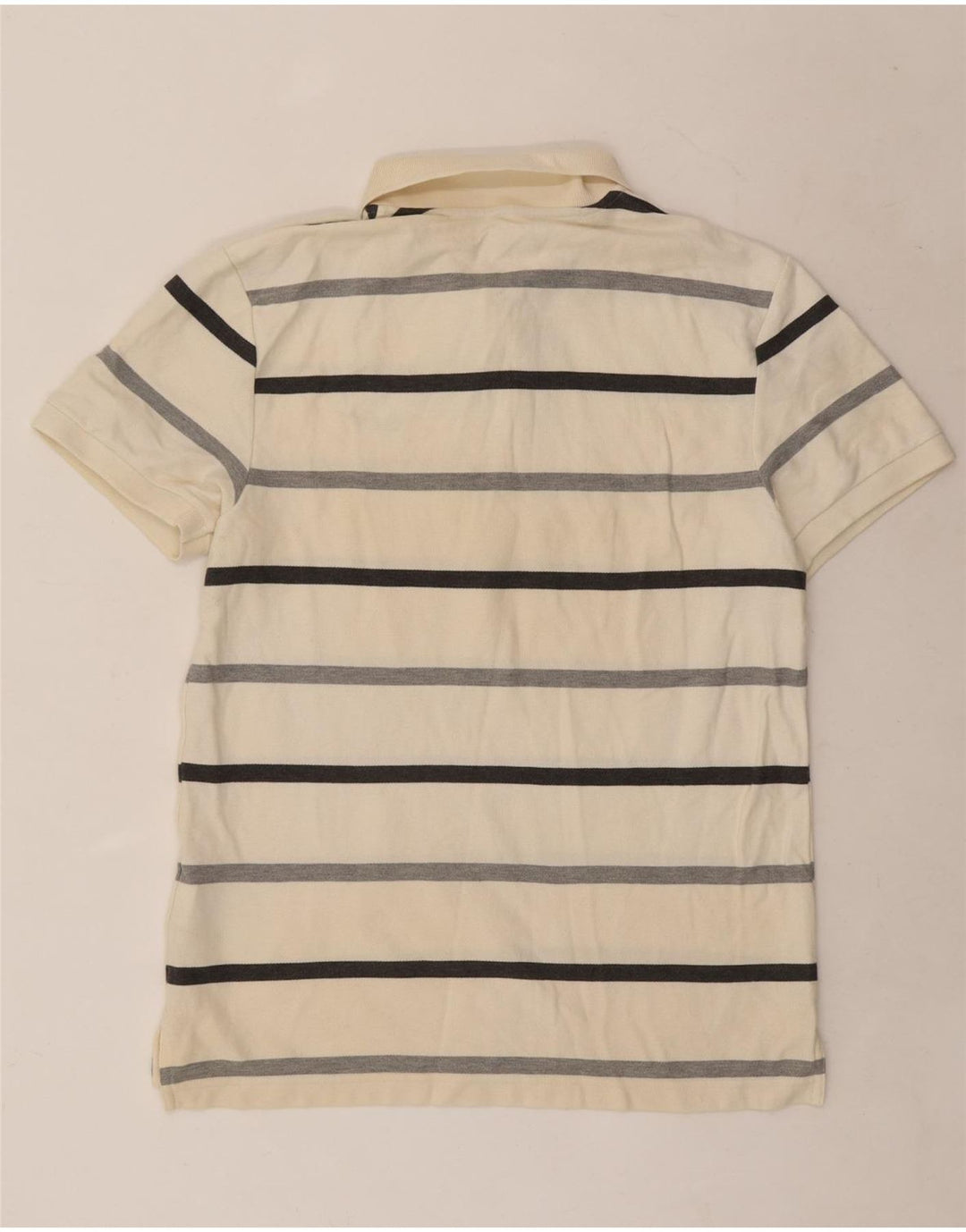 Tricou polo Nike pentru bărbați, bumbac cu dungi albe medii