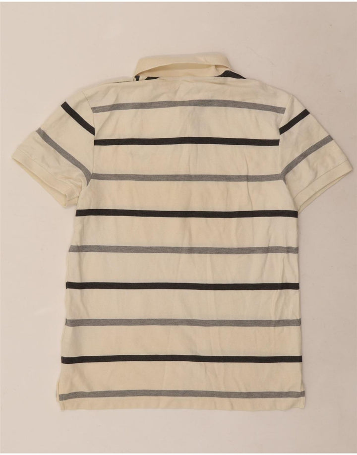 Tricou polo Nike pentru bărbați, bumbac cu dungi albe medii