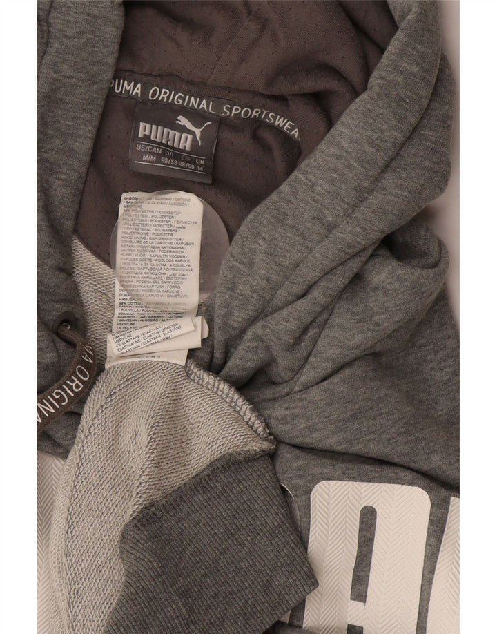 Pulover pentru bărbați Puma Graphic Hoodie, bumbac, gri mediu