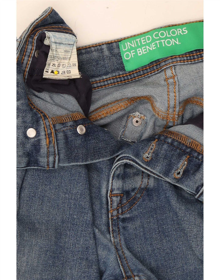 Blugi slim pentru bărbați Benetton W31 L30 Bumbac albastru