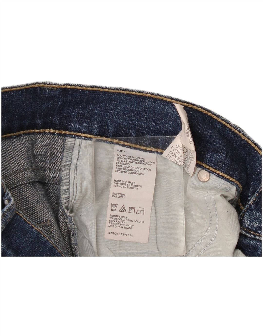 Blugi Tommy Hilfiger pentru femei Bootcut US 6 Medium W30 L33 Blue Bumbac