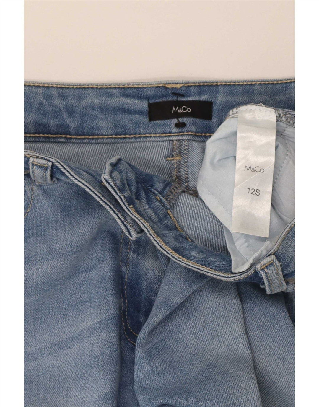 Blugi subțiri pentru femei M&Co UK 12 Medium W32 L27 Blue Bumbac