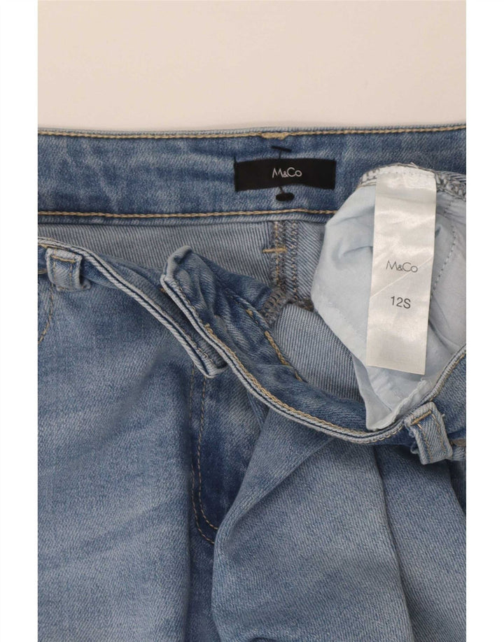 Blugi subțiri pentru femei M&Co UK 12 Medium W32 L27 Blue Bumbac