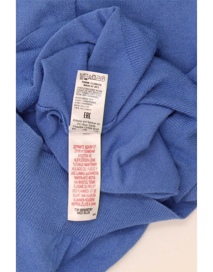 Pulover cardigan pentru femei Marks & Spencer UK 12 Medium Blue Viscose