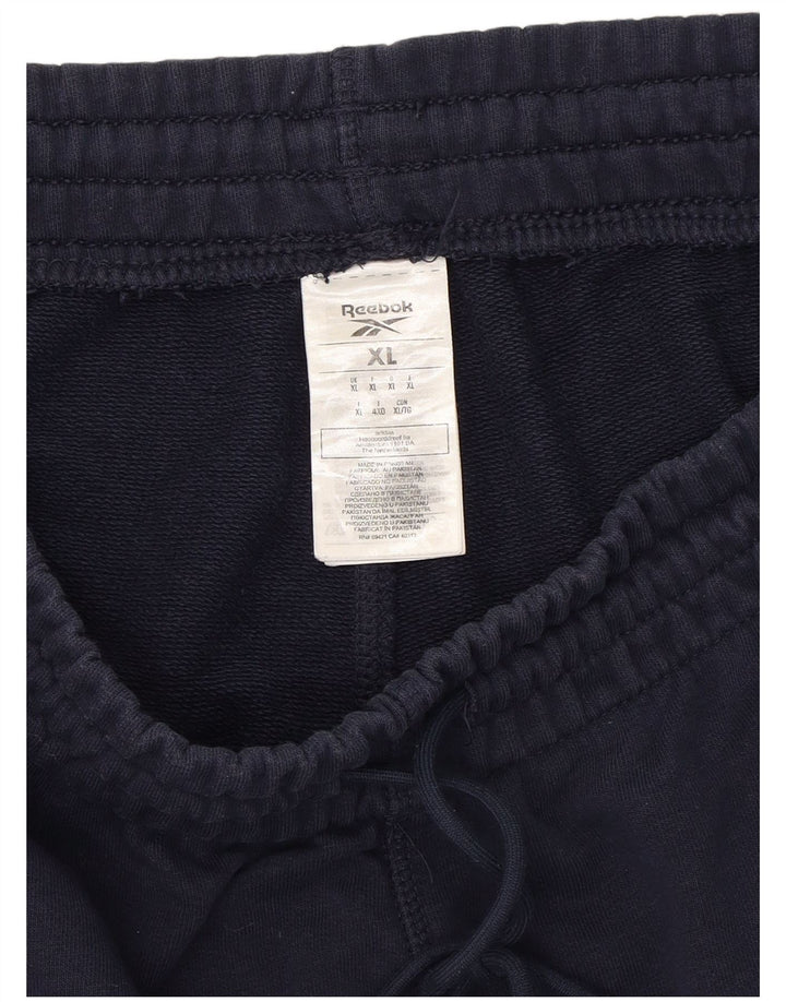 REEBOK Mens Sport Shorts XL  Navy Blue Cotton
