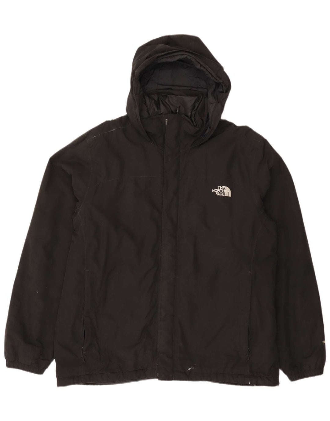 Jachetă Windbreaker pentru bărbați cu glugă The North Face UK 40 Poliester negru mare