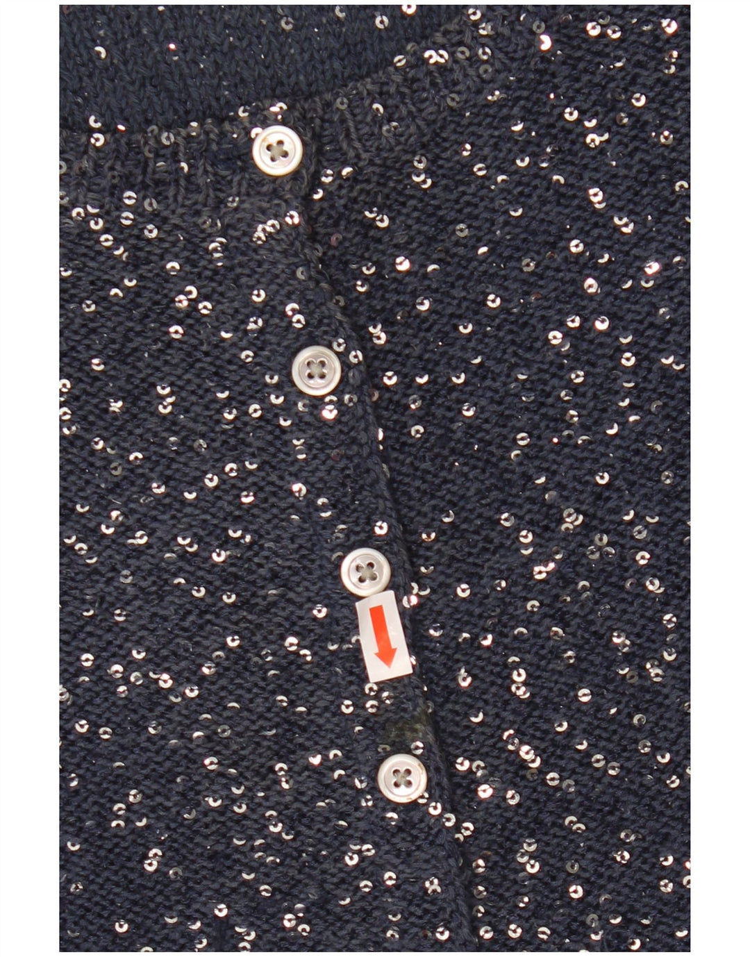 JIGSAW Pulover cardigan crop pentru femei UK 12 Poliester mediu bleumarin