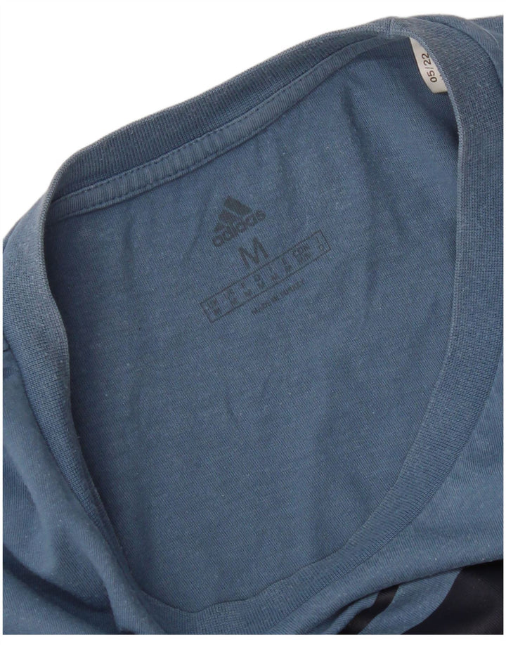 Tricou grafic pentru bărbați Adidas Top Medium Blue