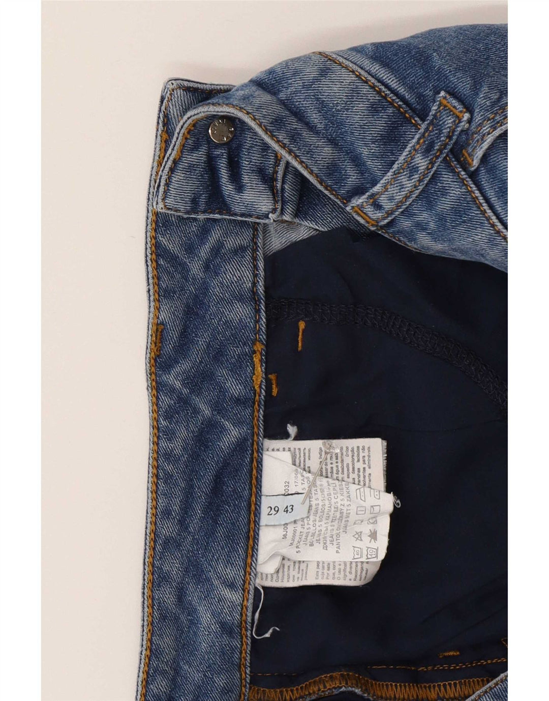Trussardi blugi subțiri pentru femei W29 L32 albastru