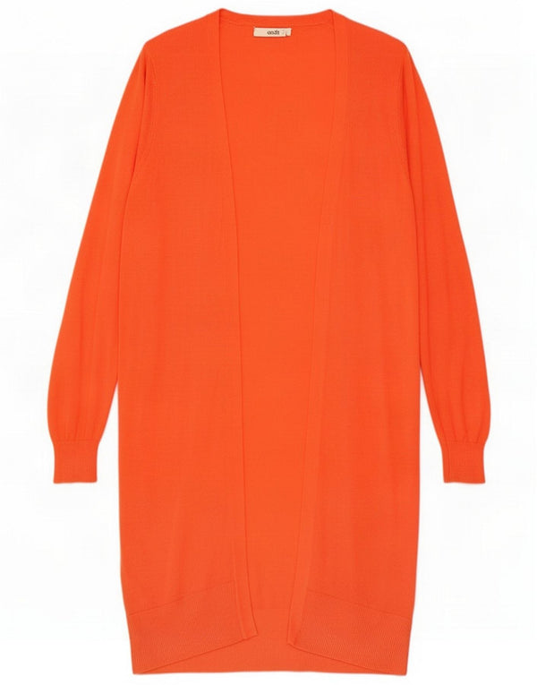 Oasis Pulover cardigan deschis pentru femei UK 12 Medium Red Viscose