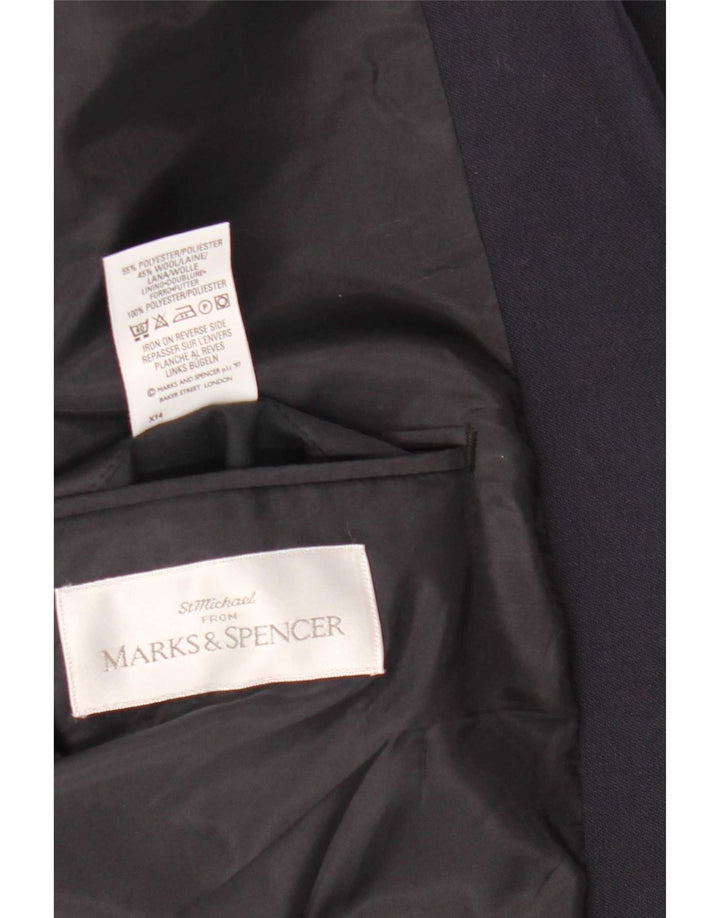 Jachetă pentru bărbați Marks & Spencer cu 2 nasturi, UK 38, bleumarin mediu
