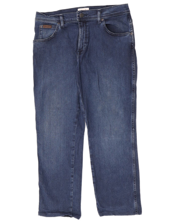 Blugi slim Texas Wrangler pentru bărbați W32 L26 bumbac bleumarin
