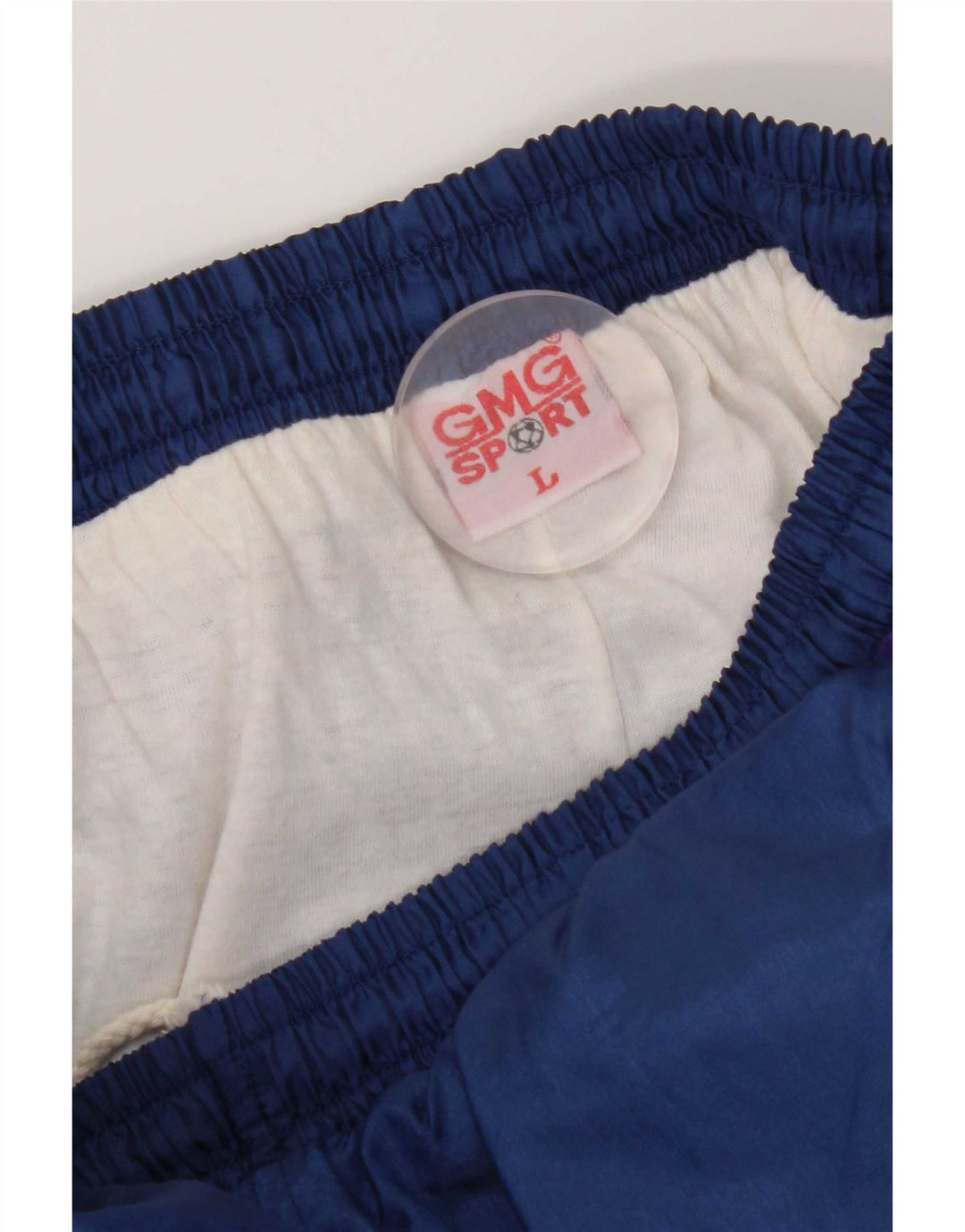 Pantaloni de trening pentru bărbați vintage Pantaloni de jogging mari poliester bleumarin