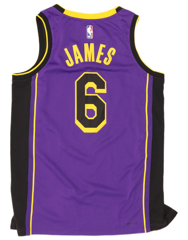 Jordan Mens Los Angeles Lakers Graphic Vest Top Medium Purple Sports
