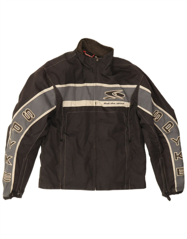 Jachetă Spyke Graphic Racer pentru bărbați UK 38 Medium Black Colorblock Poliester