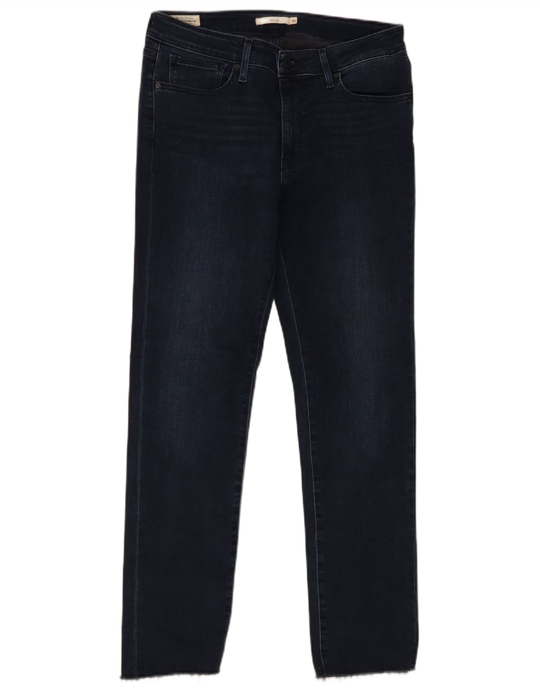 Blugi Levi's 712 Slim pentru femei W30 L29, bumbac bleumarin