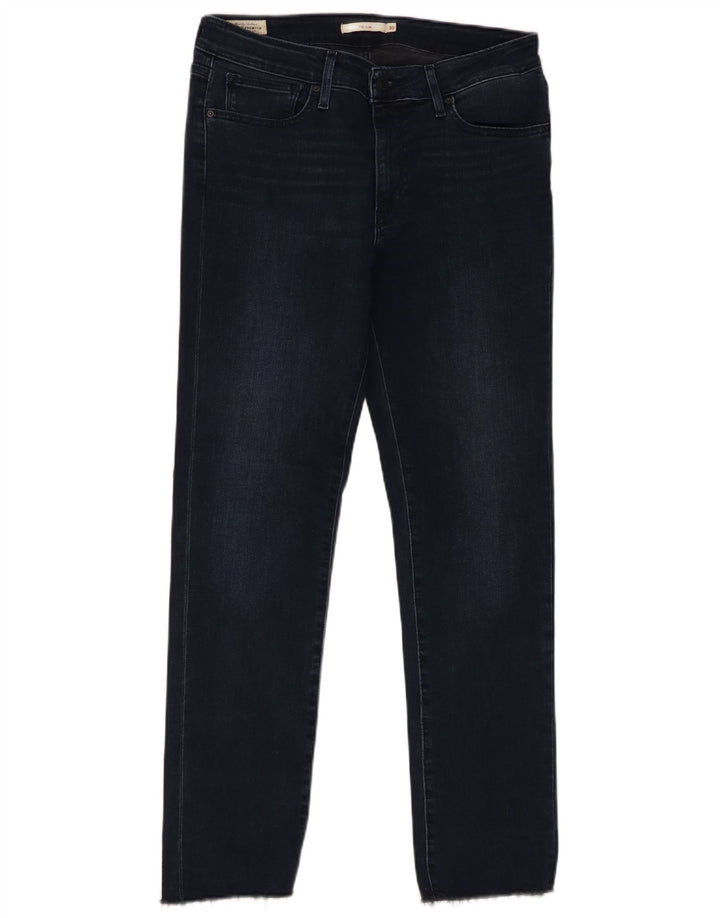 Blugi Levi's 712 Slim pentru femei W30 L29, bumbac bleumarin