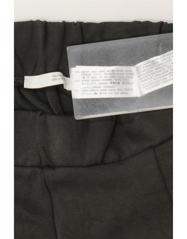 Pantaloni de trening Zara pentru femei UK 10 mic bumbac gri