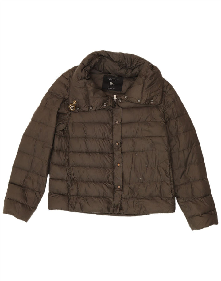 Jachetă căptușită pentru femei Zara UK 16 Large Kaki