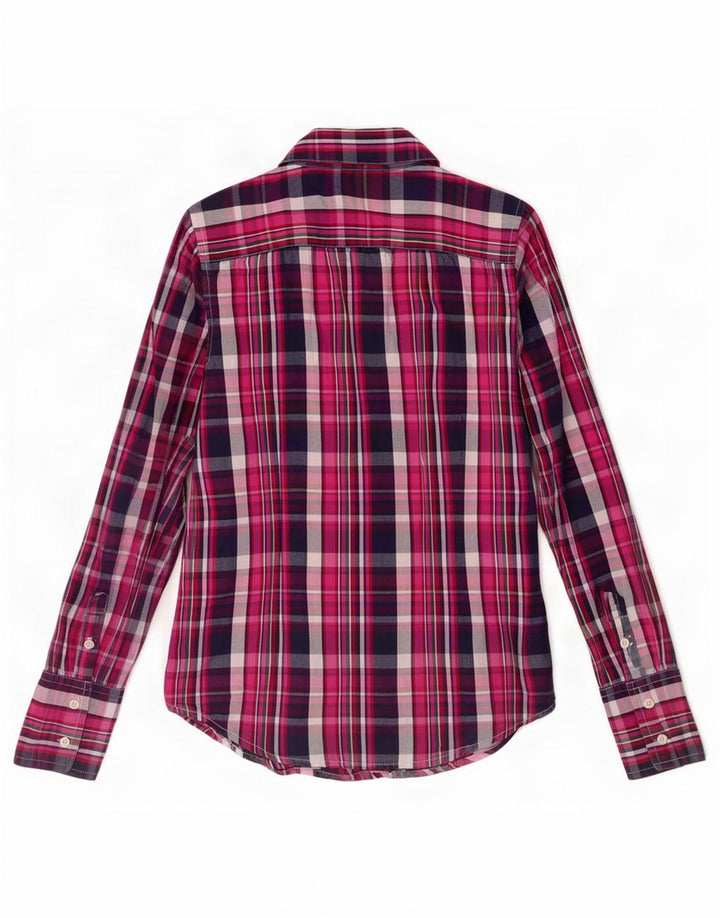 Cămașă Tommy Hilfiger pentru femei UK 10 mic, roz, din bumbac cu carouri