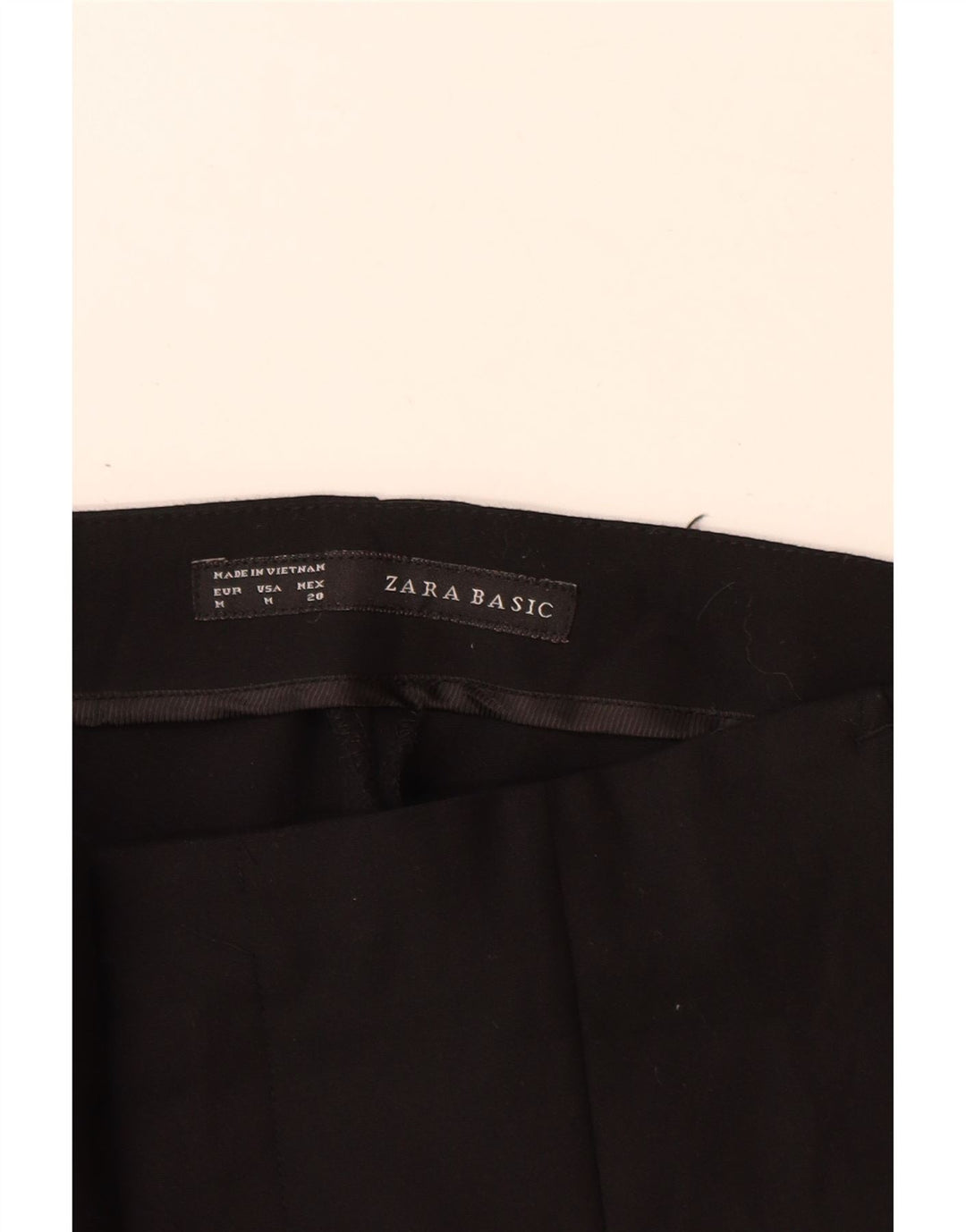 Pantaloni Drepți Casual Zara Femei L28 L29 Bumbac Negru