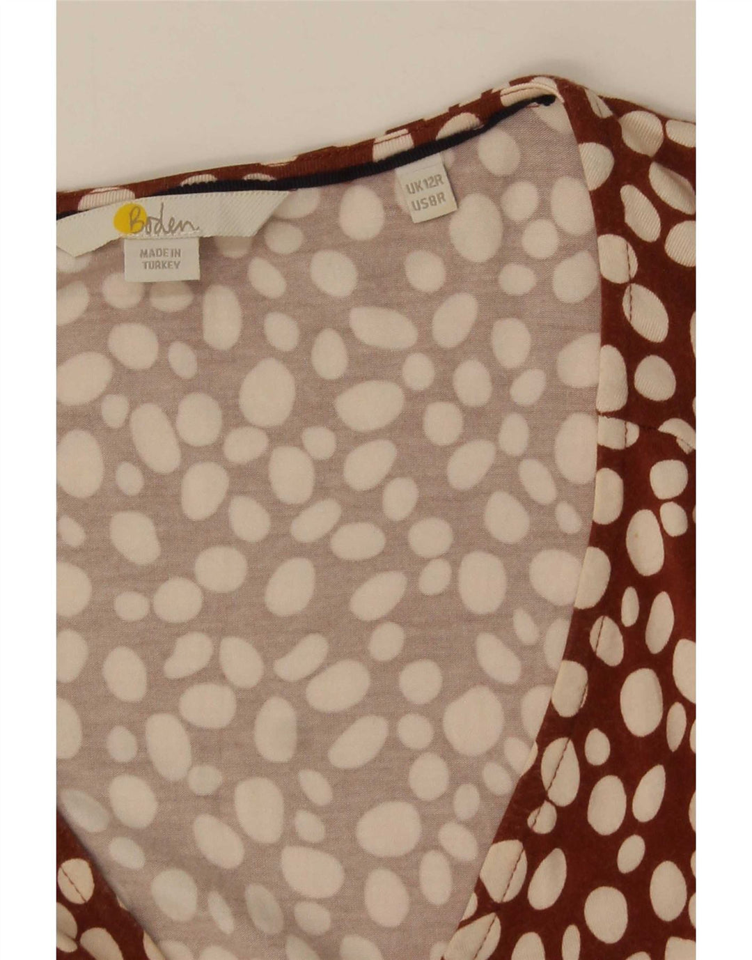 Rochie Maxi Boden pentru femei UK 12 Medium Brown Spotted