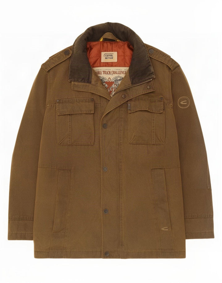 Jachetă militară pentru bărbați Camel Active IT 52 XL bumbac maro