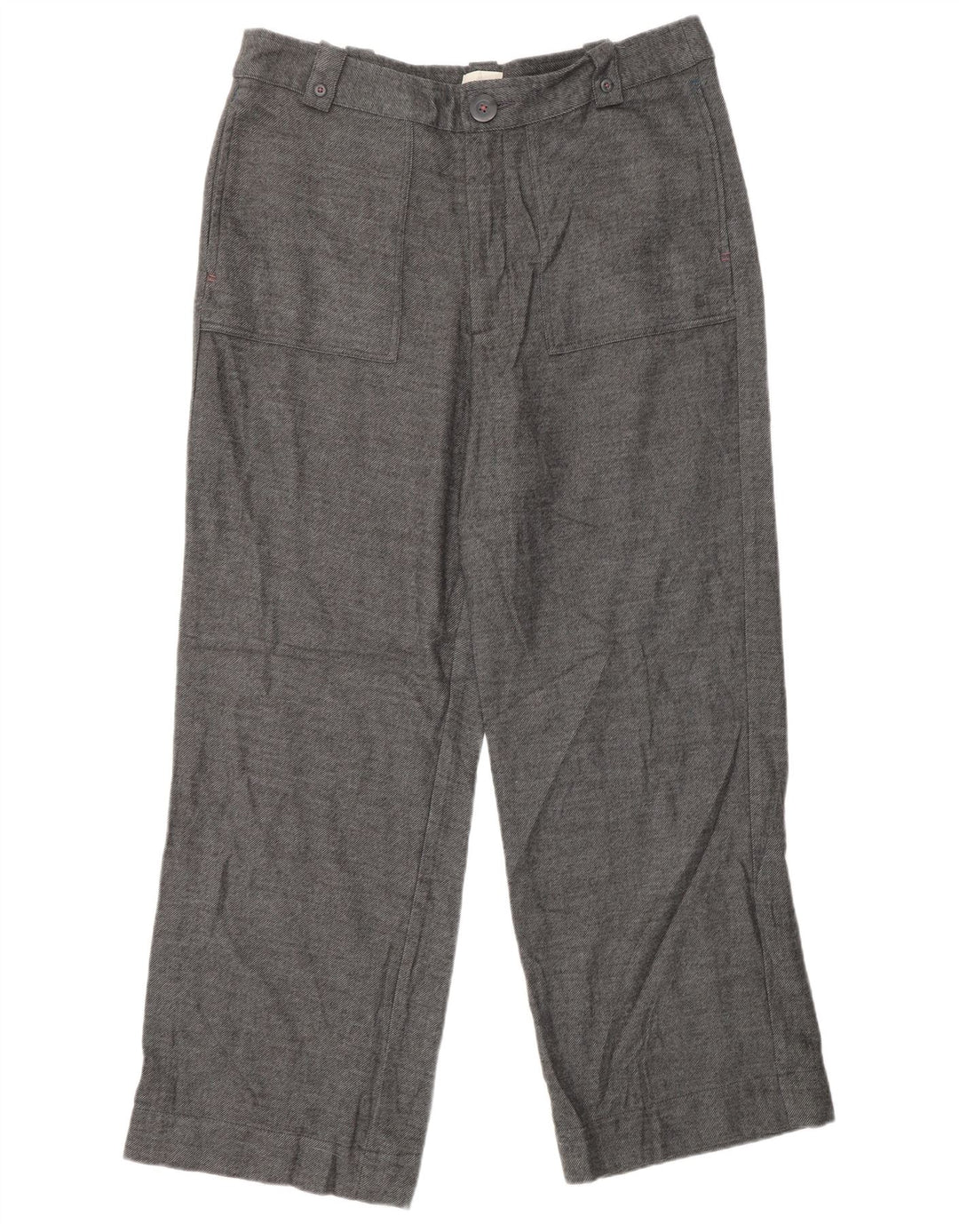 WHITE STUFF Pantaloni casual drepti pentru femei UK 16 Large W34 L29 Gri