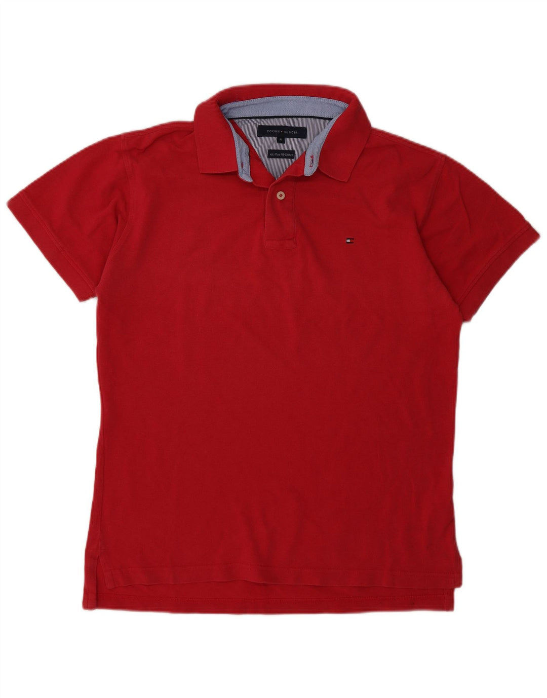 Tricou polo Tommy Hilfiger pentru bărbați, bumbac roz mediu