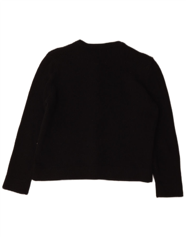 Pulover cardigan pentru femei Zara UK 14 Poliester mediu negru