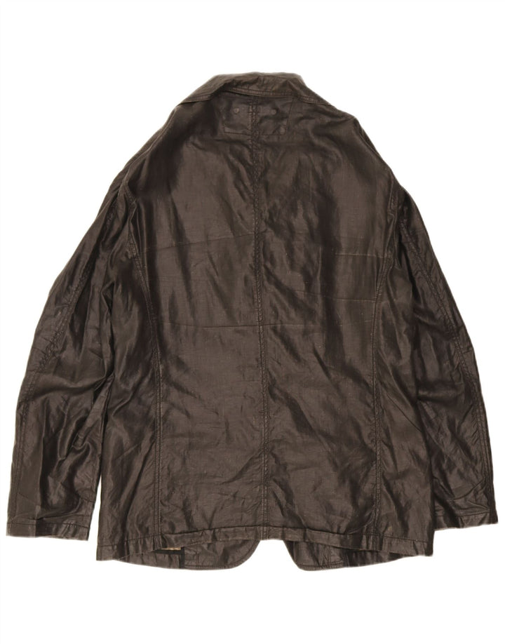 Jachetă Blazer pentru bărbați Armani Collezioni cu 2 nasturi UK 38 Medium Black