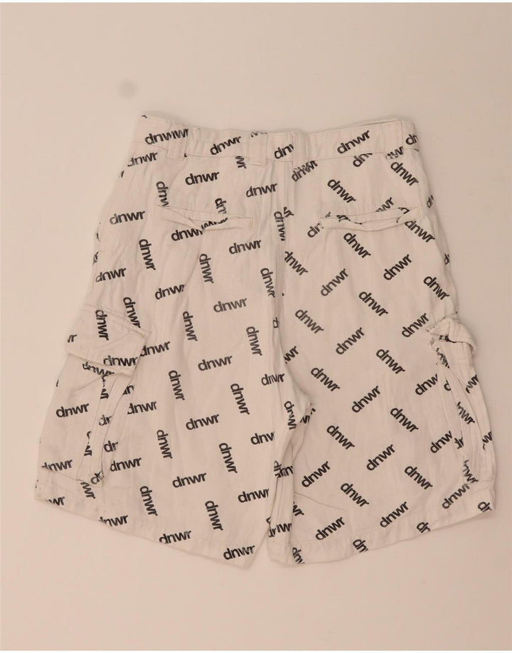 Pantaloni scurți cargo grafic pentru bărbați Zara EU 38 Small W30 Alb