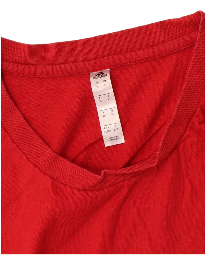 Tricou Bărbați Adidas Top XL Bumbac Roșu