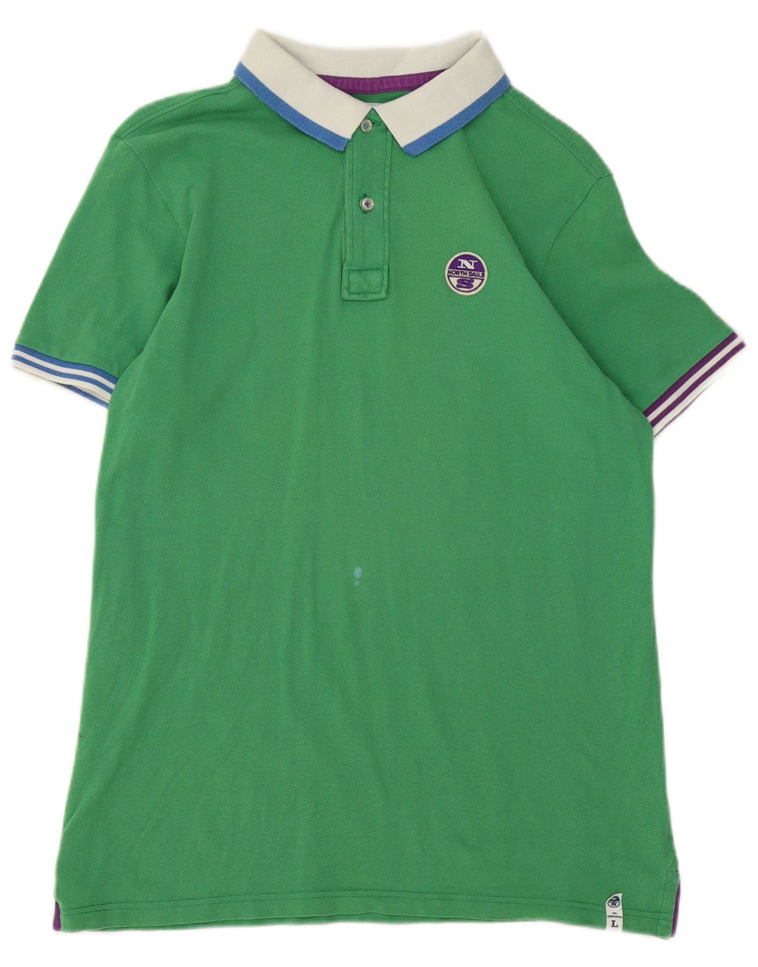 Tricou polo rugby pentru bărbați North Sails, cu dungi verzi mari