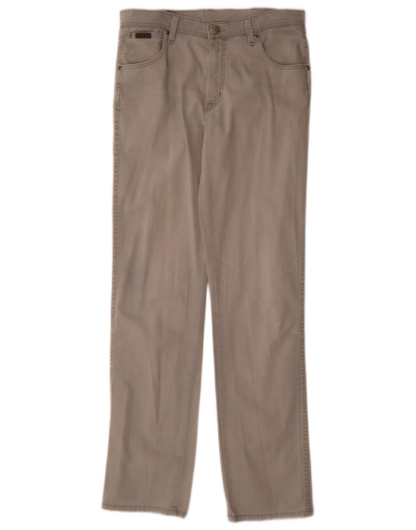 Blugi drepte stretch pentru bărbați Wrangler Texas W33 L34 bumbac gri
