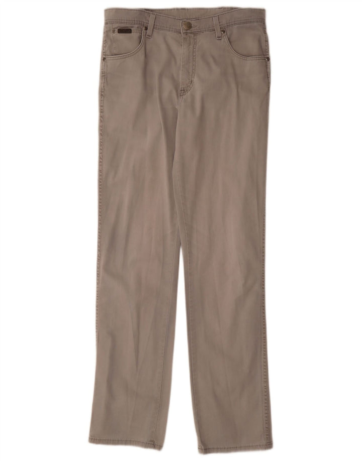 Blugi drepte stretch pentru bărbați Wrangler Texas W33 L34 bumbac gri