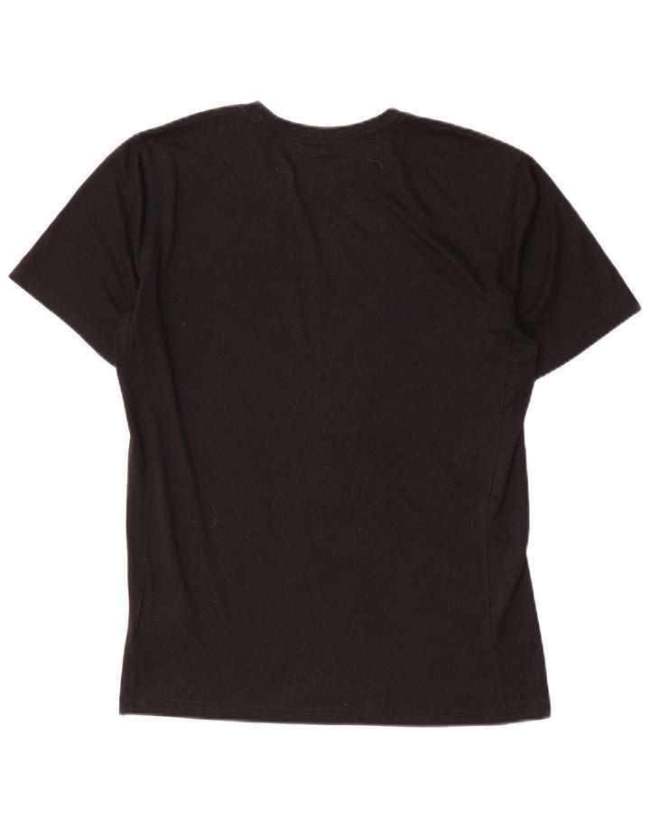 Tricou grafic Nike Dri Fit pentru bărbați Top mic poliester negru