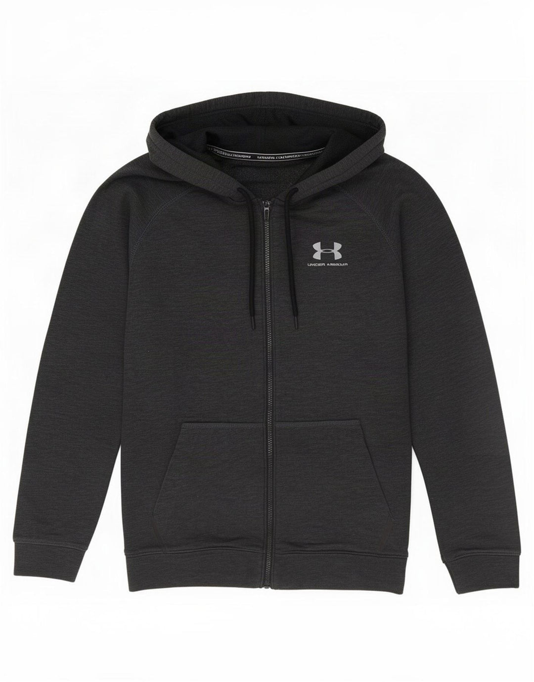 Pulover pentru bărbați Under Armour, cu fermoar, bumbac, gri mediu