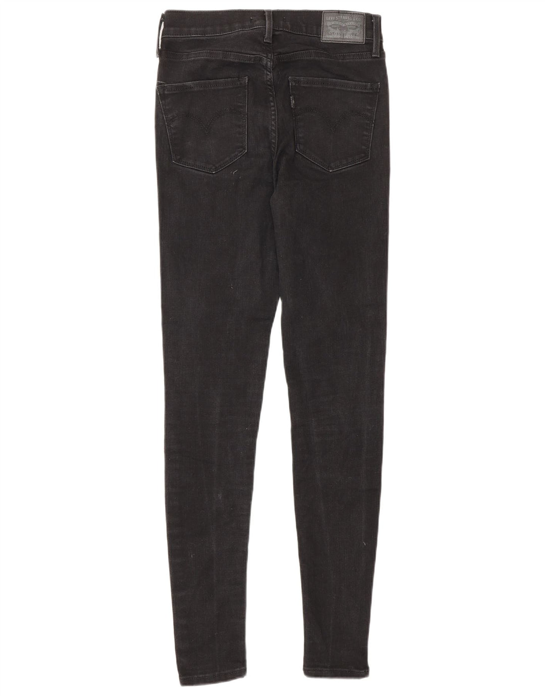 Blugi super skinny pentru femei 720 cu talie mare W25 L30 bumbac negru