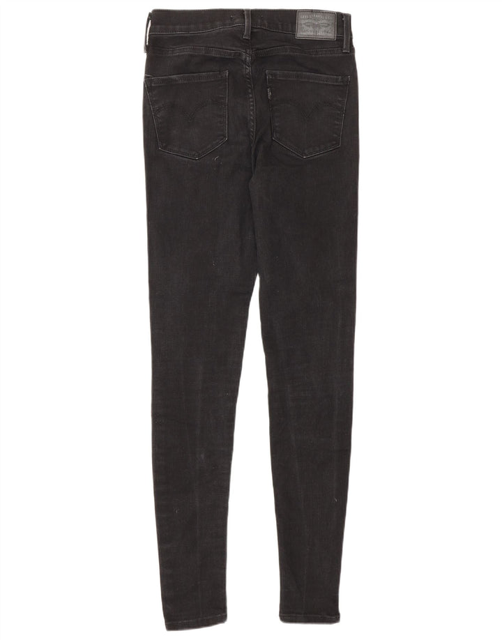 Blugi super skinny pentru femei 720 cu talie mare W25 L30 bumbac negru