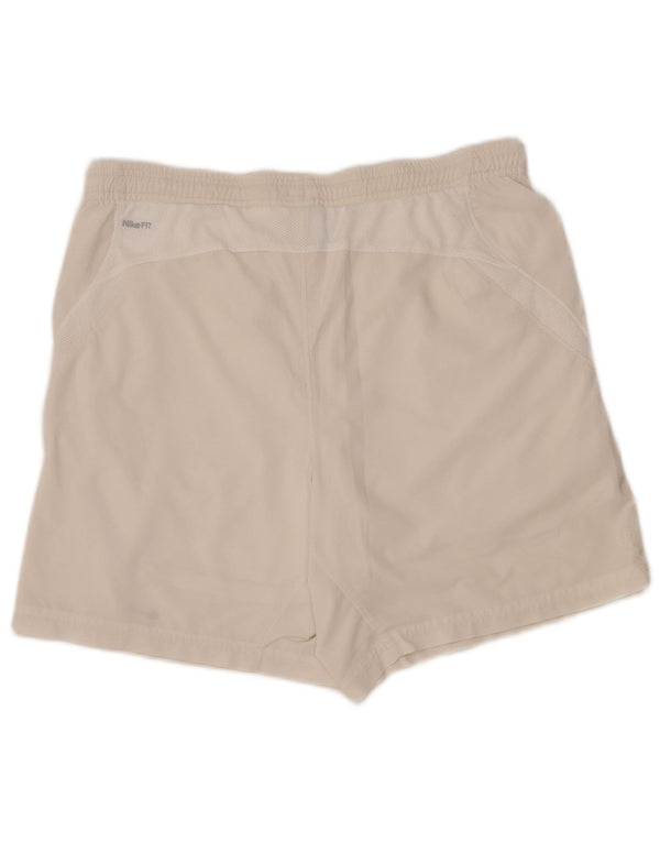 Pantaloni scurți sport pentru bărbați Nike Fit Dry Poliester alb mediu