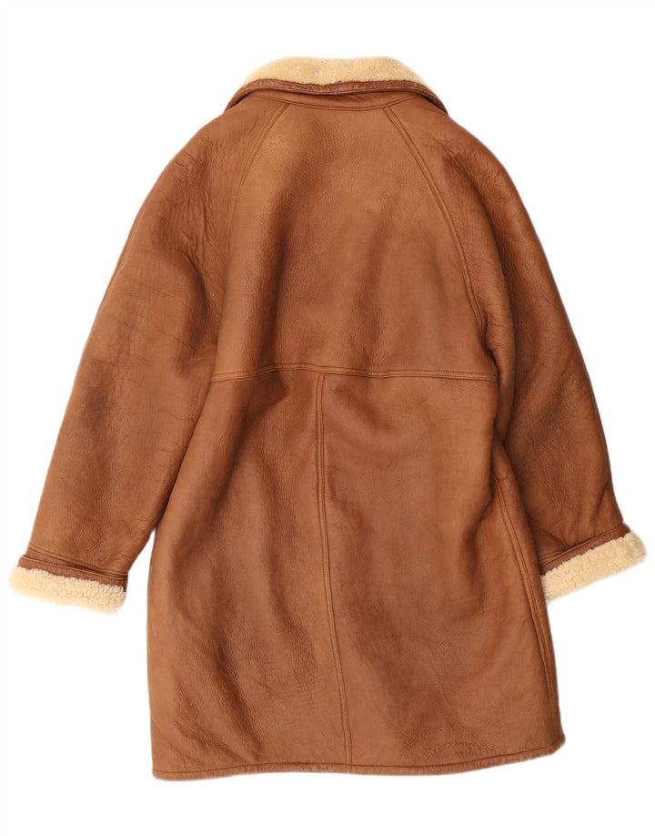 Jachetă din piele vintage pentru bărbați UK 38 Medium Brown Classic