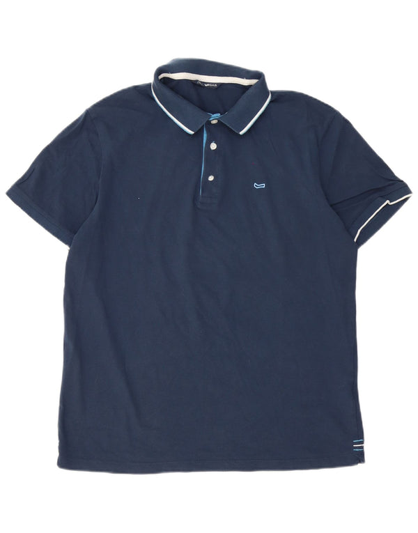 Cămașă polo pentru bărbați Gas XL din bumbac bleumarin