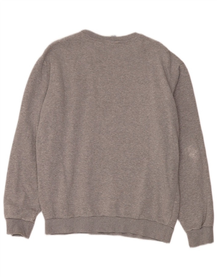 Hanorac grafic pentru bărbați Reebok Jumper, bumbac, gri mediu