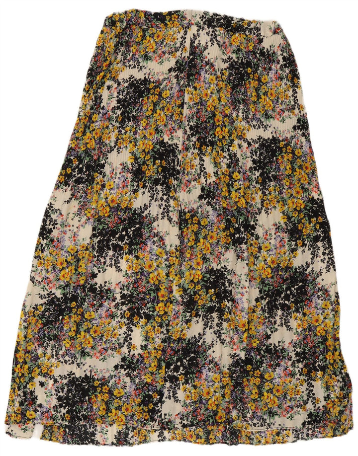 Fusta evazată pentru femei Topshop UK 12 Medium W30 Multicolor Floral